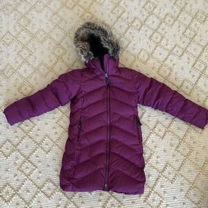 Girls small marmot down puffer jacket